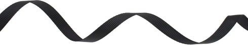 Solid Grosgrain Ribbon 25 Yard Each Roll 100% Polyester Woven Edge (1/4", Black)...