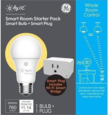 Wireless Smart Plug & LED Light Bulb, A19, 9.5-Watts -93127316...