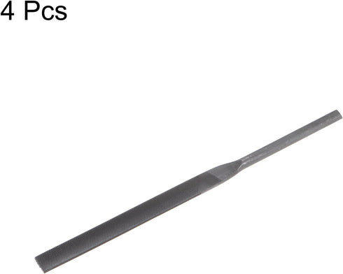 4pcs Pneumatic Flat Files Set 5mm x 85mm Hardened Bearing Steel Middle Cut Teeth Hand Tools for Metal Wood Sharpening...