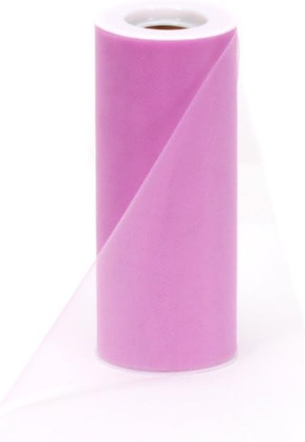 Offray Tulle Craft Ribbon, 6-Inch by 25-Yard Spool, Lavender...