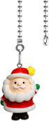 12 inch Ceiling Fan Pull Chain Father Christmas Charm Pendant Ceiling Fan Danglers Fan Pulls Chain Extender with Ball Chain Connector for Ceiling ...