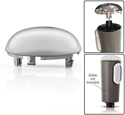 HonsCreat Shifter Knob Chrome Cap for 2004 2005 2006 Ford F-150 4L3Z-7213-BA with Stronger Clips...