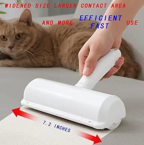 Pet Hair Remover -Cat and Dog Hair Remover for Couch Lint -Roller for Pet Hair - Furniture, Carpet, Car Seat, Reusable Pet Hair Roller with Self-C...