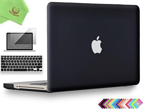 UESWILL 3in1 Smooth Matte Hard Shell Case Cover Compatible with MacBook Pro 13 inch with CD-ROM (Non-Retina) (Model A1278) + Keyboard Cover and Sc...
