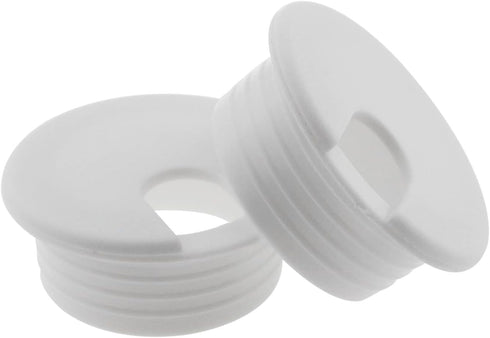 2PCS 1-1/2inch / 38mm Desk Grommet Wire Cord Cable Grommets Hole Cover for Office PC Desk Cable Cord Organizer Plastic Cover, White...
