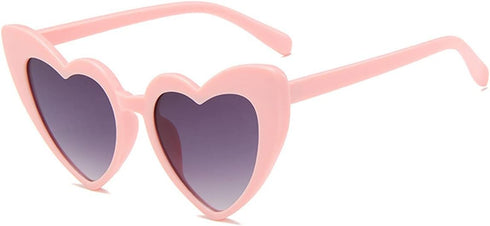 Dollger Heart Sunglasses for Women Retro Love Eyeglasses Vintage Cat Eye Glasses UV400...
