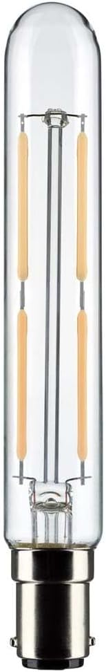 Satco 21861-4T6.5/LED/CL/930/120V/DC/1CD Tubular (S21861) Double Contact Bayonet Base Exit Light Bulb...