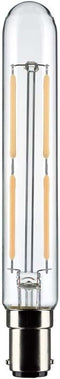 Satco 21861-4T6.5/LED/CL/930/120V/DC/1CD Tubular (S21861) Double Contact Bayonet Base Exit Light Bulb...