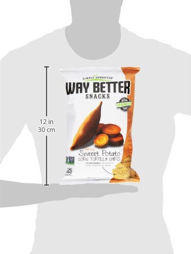 Way Better Snacks Tortilla Chips, Sweet Potato, 5.5 Ounce...