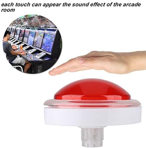 Socobeta Wear-Resisting Lightweight ABS Game LED Light Big Round for Video Game(red)...