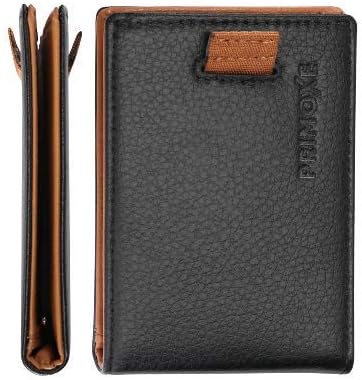RFID Blocking Bifold Slim Vegan Leather Minimalist Front Pocket Wallets for Men Money Clip...