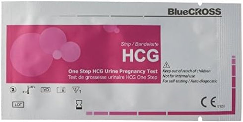 BlueCROSS 10 MIU Early Pregnancy Test Strips (HCG Test Strips) (Pack of 10)...