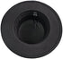 Fashion Black Wool Blend Flat Brim Elegant Fedora Hat Panama Style Bowler Cap Jazz Hat with Belt for Winer Autumn...