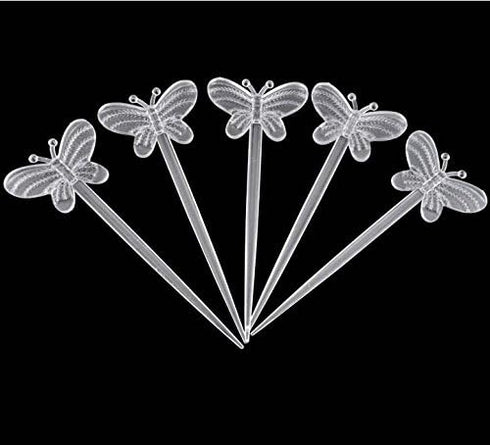Comicfs 200 Pcs Plastic Cocktail Picks 3.5" Fruit Toothpicks Sandwich Appetizer Cocktail Sticks Food Drink Picks Skewers Party Supplies for Weddin...