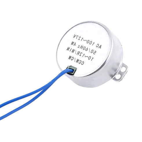 Electric Synchron Motor AC 100-127V 4W 50/60Hz / Geared Motor Synchronous Motor Geared Motor for Electric Fan (10-12RPM)...