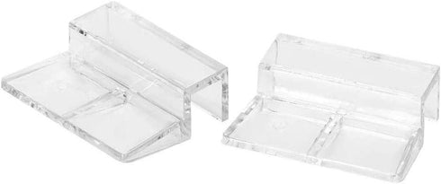 Pssopp 20Pcs Aquarium Glass Cover Clip Acrylic Universal Lid Clips for Rimless Aquariums Clear Color Acrylic Aquarium Glass Cover Holder, Aquarium...