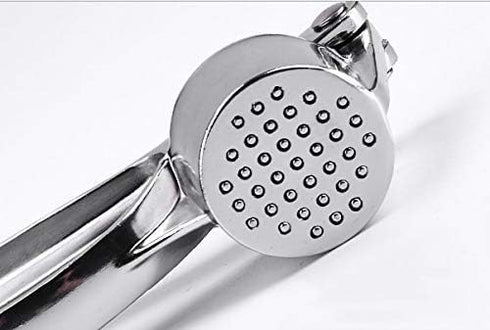 Garlic Press Mashed Garlic Crusher Peeler Chopper Garlic Puree Maker Heavy Duty Stainless Zinc Alloy...