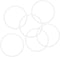 uxcell Silicone O-Rings, 45mm OD 41mm ID 2mm Width VMQ Seal Gasket for Compressor Valves Pipe Repair, White, Pack of 6...