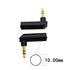 3.5mm Angle Male to Female Audio Adapter, 90 Degree Right Angle Gold-Plated TRS Stereo Jack Plug AUX Connector Compatible with Headset, Tablets, M...