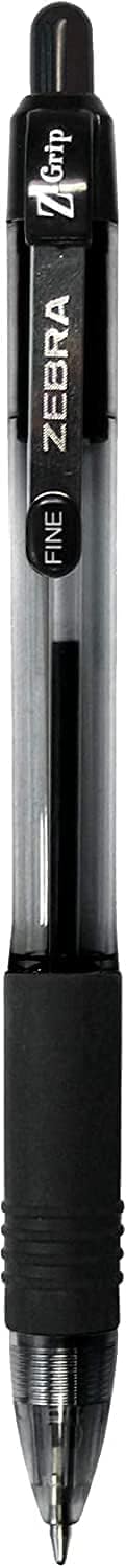 Zebra Black Pens - 40 Pack Z Grip Ballpoint Pen - .7 mm Fine Point - Retractable Pen...