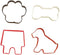 Metal Cookie Cutter Set 4/Pkg-Pet Theme...