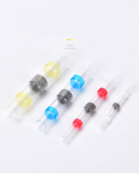 Anlin 250 Pcs Solder Seal Wire Connectors, Heat Shrink Butt Connectors, Waterproof and Insulated Electrical Wire Terminals, Butt Splice (250PCS)...