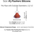 #3 Silicone High Temp Flexible Roof Jack Pipe Boot Metal Roofing Pipe Flashing (Pipe OD 1/4" to 5") - 100% Made in The USA...