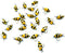 Lot of 12 Miniature Honeybee Craft Cute Bee Outdoor Patio Decor Fairy Garden Supplies Animal Figurine Furniture Dollhouse...