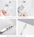 2 Pack A5 Transparent Soft PVC, 6-Ring Binder Cover Snap Button Closure Loose Leaf Folder Notebook Round Ring Clear Binder Cover Protector Snap (P...