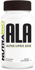NutraBio Alpha Lipoic Acid (ALA) Supplement, 300mg – Supports Antioxidant Health, May Boost Energy Production and Wellness, 90 Vegetable Capsules...