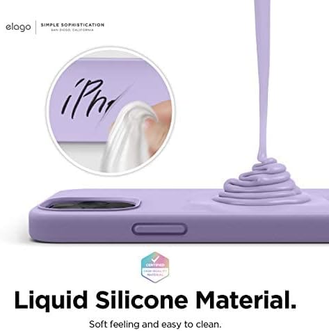 elago Compatible with iPhone 12 Case and Compatible with iPhone 12 Pro Case, Liquid Silicone Case, Full Body Protective Cover, Shockproof, Anti-Sc...