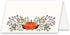 Koko Paper Co Thanksgiving Table Place Cards with Pumpkin and Fall Leaves | 50 Tent Style Dinner Setting Name Cards | Designed and Made in the U.S...