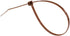 GTSE 12 Inch Brown Zip Ties, 100 Pack, 50lb Strength, UV Resistant Long Nylon Cable Ties, Self-Locking 12" Tie Wraps...