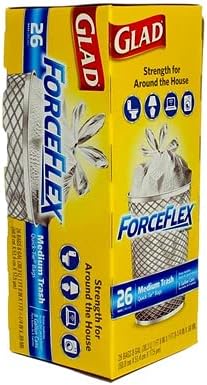 ForceFlex Quick-Tie Medium Trash Bags (Box of 26)...