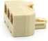 Modular Telephone Splitter Adapter RJ11 6P4C Snap-In Male to Female 3-Way Line Socket Triplex Divider Connector RJ11 Phones Plug Jack Cord Cable W...