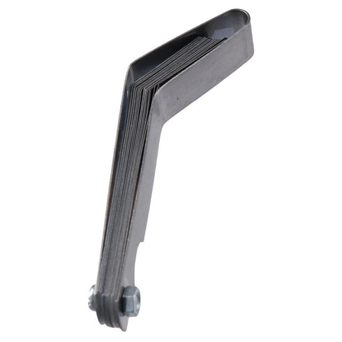 Offset Feeler Gauge Stainless Steel Measuring Tool Silver Measuring Gap Width/Thickness Durable Curved Feeler Gauge Woodworking Measurement...