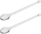 2 Pcs Transparent Glass Spoon Stirring Spoons for Tea Coffee Cocktail Milk Home Party Bar Use...