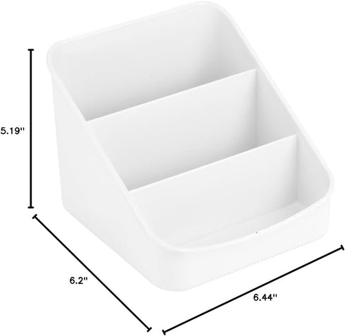 iDesign Linus BPA-Free Plastic 3-Tier Packet Organizer - 6.25" x 5.75" x 5", White...