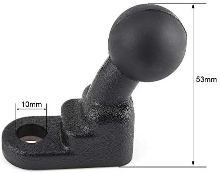 Aramox Motorcycle Ball Base, Motorcycle Mounts Fixed Ball Holder Isolate Dampens Shock Base with 10mm Hole...