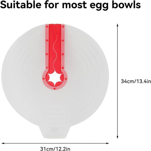 Splatter Guard for Mixer, splash cover for mixing bowl, Mixing Bowl Splatter Guard Splash Guard for Mixer for Egg Bowl Whisk Cooking Kitchen Tool...
