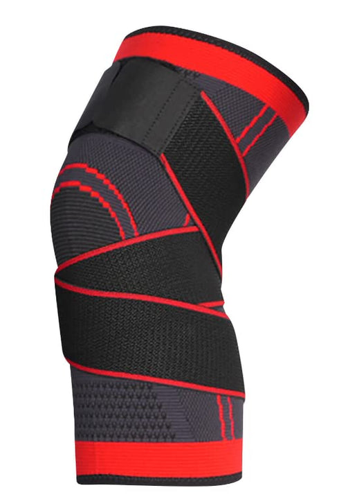 Breathable Compression Knee Brace With Adjustable Strap For Pain Relief Knee Sleeve for Men and Women (Medium, Red)...