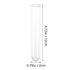 10pcs Test Tube Professional Bottle Scientific Experiments Container Glass Bottle Glass Tube Container Experiments Transparent Container...