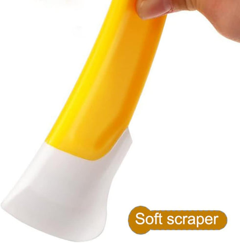 3 Pcs Silicone Pan Cleaning Scraper,Household Pots and Dishes Greasy Cleaning Tools,Heat Resistant Cleaning Scraper in Kitchen...