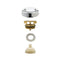 Krowne 16-129 Royal Series Vacuum Breaker Repair Kit, Service Faucet Vacuum Breaker 16-127, includes: Cap, Screws, Black Insert, Plastic Stopper...