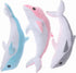 3 Pieces, Dolphin Filled Animal Plush Pillow, Super Soft Doll, Ocean Animal Plush Toy for Boys and Girls as a Sleeping mat Gift, (Blue, Pink, Gray...