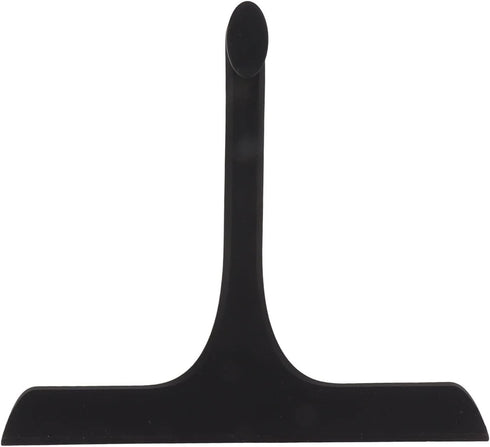 Home Shower Squeegee, Portable Hook Silicone Brush Head Glass Wiper Two Sided for Kitchen (Black)...