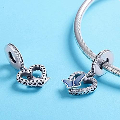 Charm Devil's Eye,Crab Pendant,Love Cat,French fries dangle Charm 925 Sterling Silver Pendant Women's Necklace Bracelet DIY pendant Fit for Europe...