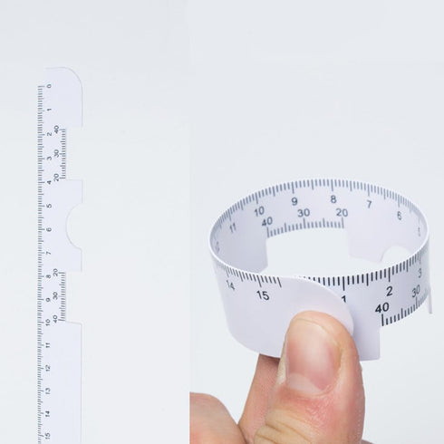 4 Pack Pd Ruler Pupil Measurement Tool, Pupil Ruler Printed 2 Sides for Left-Hand or Right-Hand Plastic Use, Pupillometers for Measuring Pupillary...