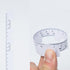 4 Pack Pd Ruler Pupil Measurement Tool, Pupil Ruler Printed 2 Sides for Left-Hand or Right-Hand Plastic Use, Pupillometers for Measuring Pupillary...