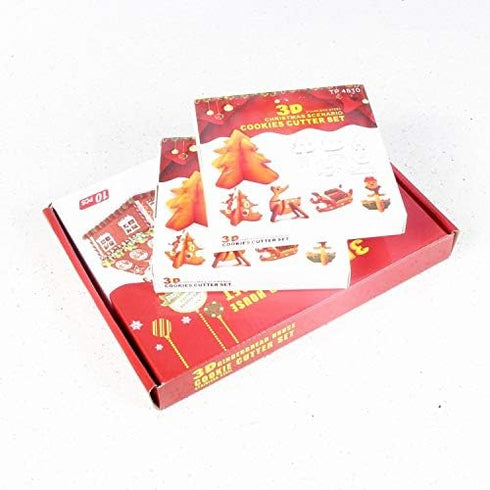 8 Pieces 3D Christmas Snowman Cookie Cutters Stainless Steel Cartoon Biscuit Cutters for Holiday DIY Baking Cake Fondant Sugarcraft Muffin Pastry ...